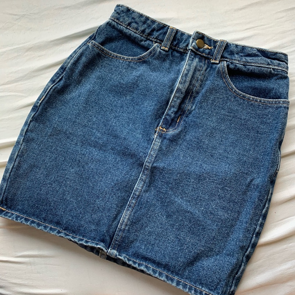 American Apparel denim skirt